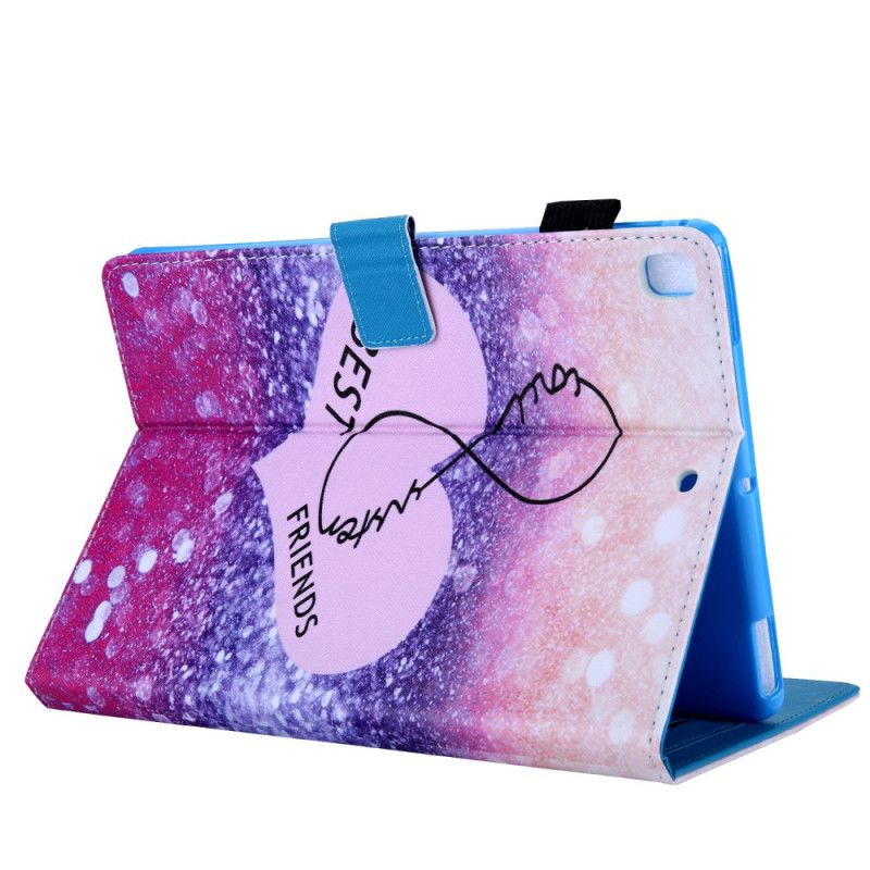 Flip Case Leren iPad 10.2" (2019) (2020) Beste Vrienden