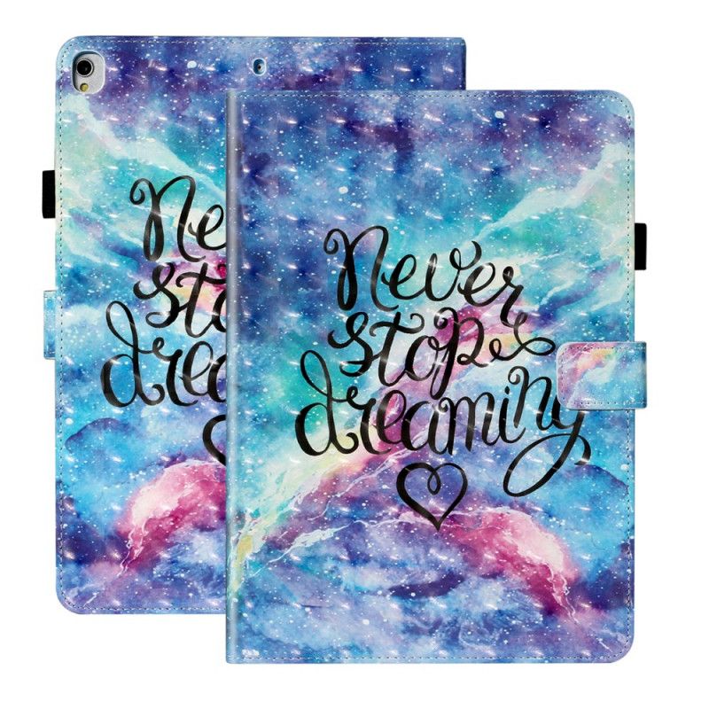 Flip Case Leren iPad 10.2" (2019) (2020) Lichtvlek Houdt Nooit Op Met Dromen