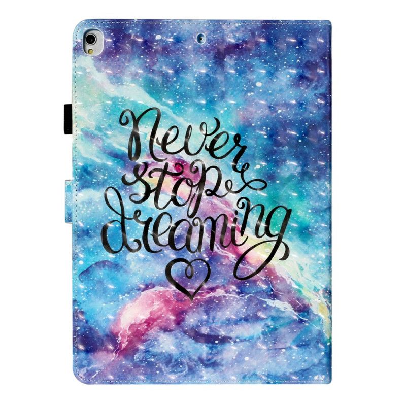 Flip Case Leren iPad 10.2" (2019) (2020) Lichtvlek Houdt Nooit Op Met Dromen