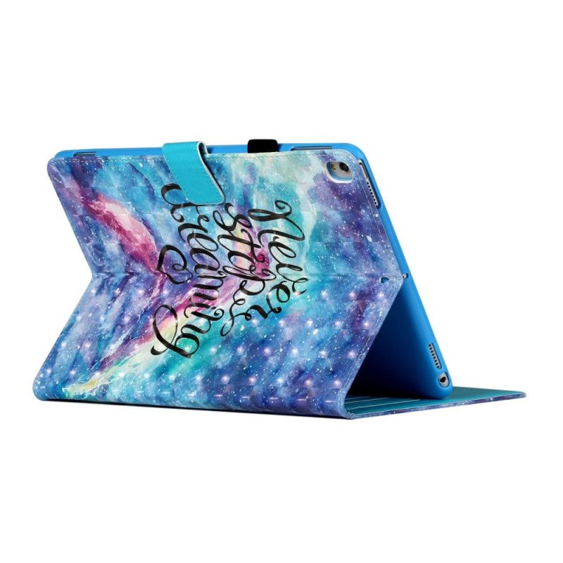 Flip Case Leren iPad 10.2" (2019) (2020) Lichtvlek Houdt Nooit Op Met Dromen