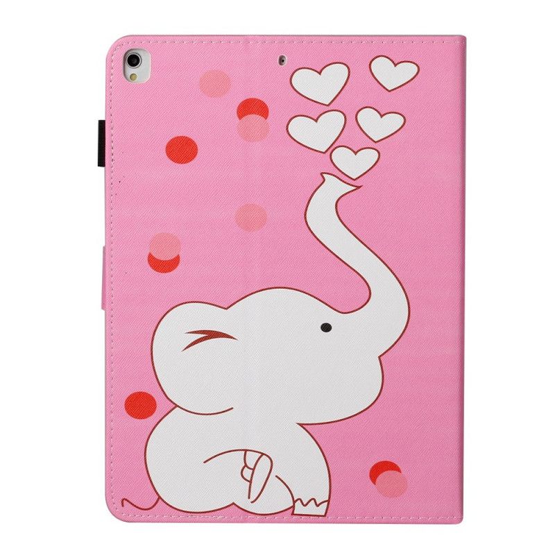Flip Case Leren iPad 10.2" (2019) (2020) Olifantenharten