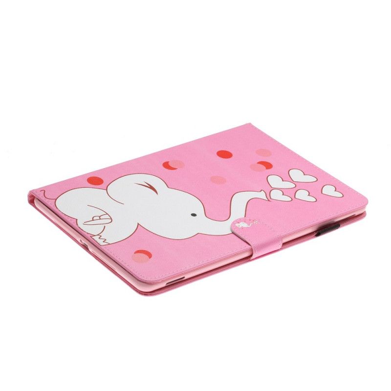 Flip Case Leren iPad 10.2" (2019) (2020) Olifantenharten