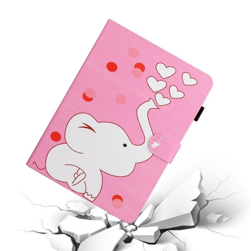 Flip Case Leren iPad 10.2" (2019) (2020) Olifantenharten