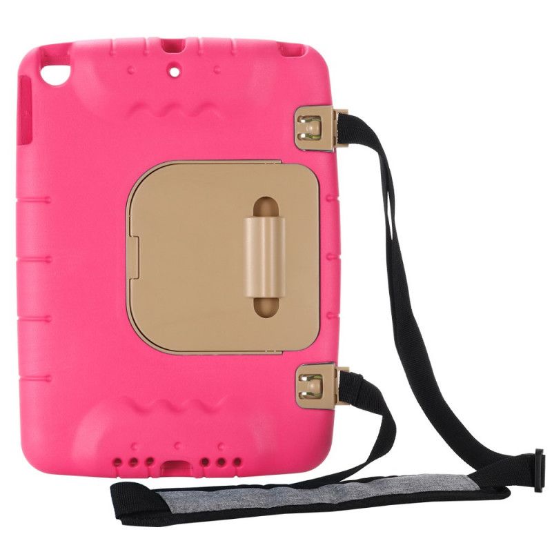 Hoesje iPad 10.2" (2019) (2020) Geel Magenta Eva Foam Met Schouderband