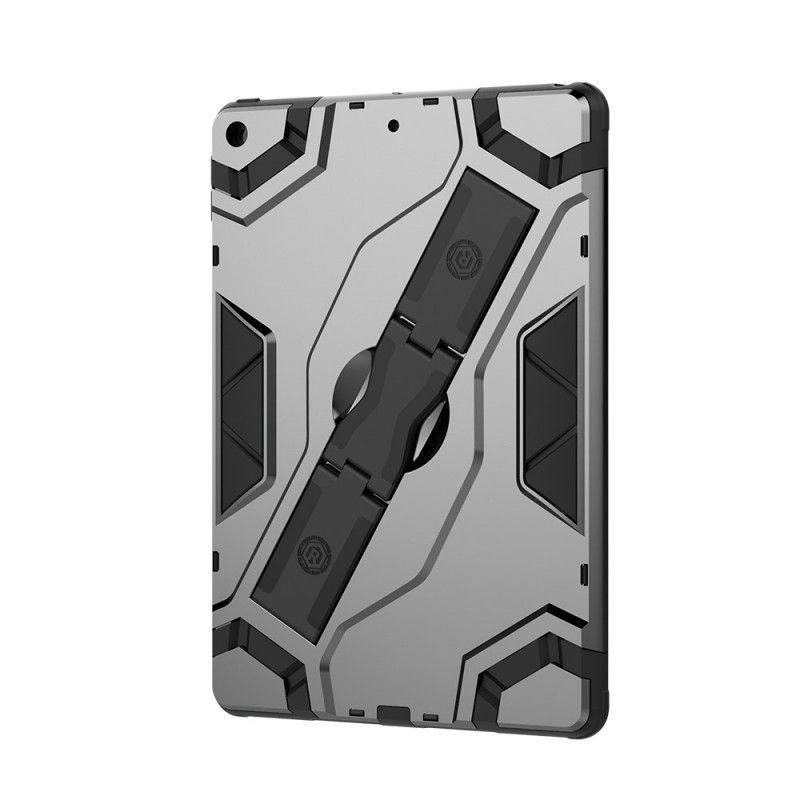 Hoesje iPad 10.2" (2019) (2020) Groen Zwart Schokbestendige Steunband