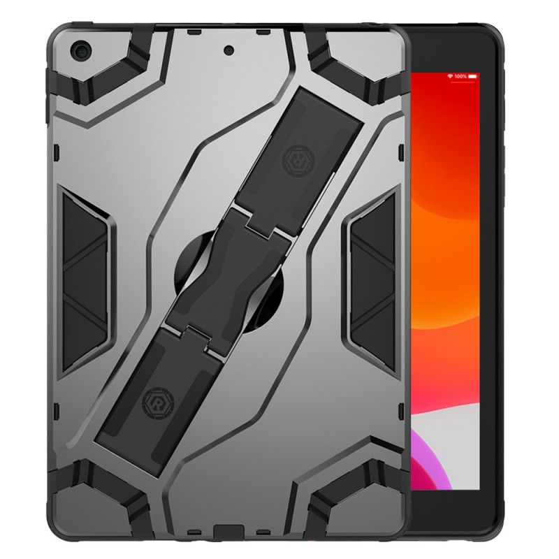 Hoesje iPad 10.2" (2019) (2020) Groen Zwart Schokbestendige Steunband