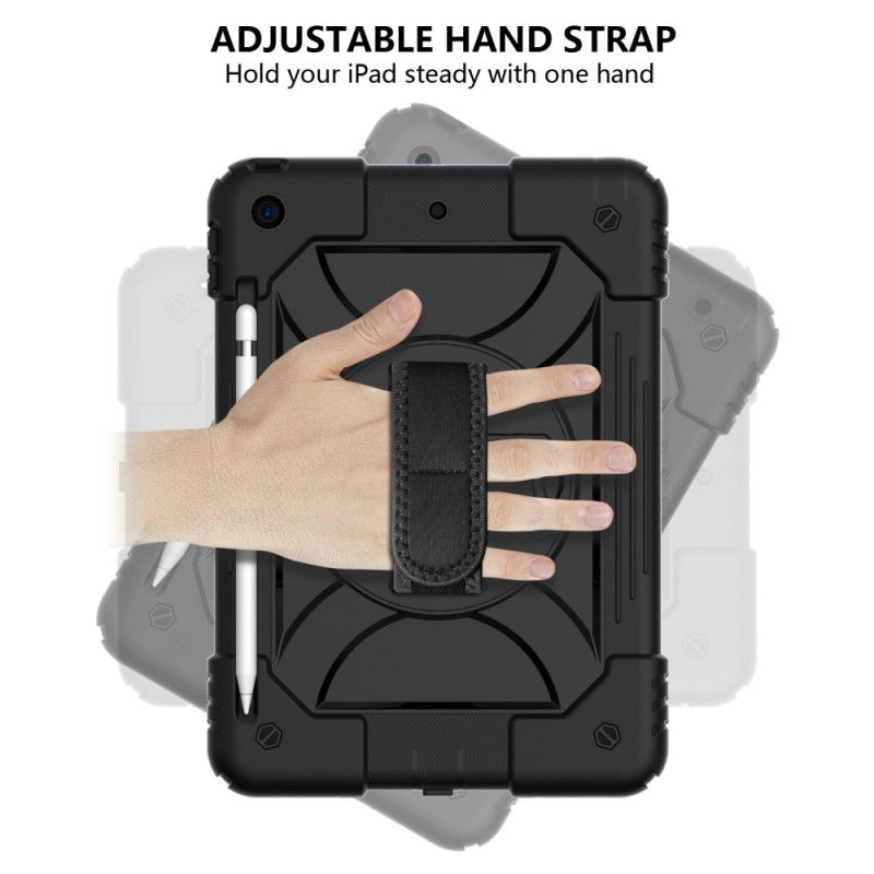 Hoesje iPad 10.2" (2019) (2020) Rood Zwart Multifunctioneel