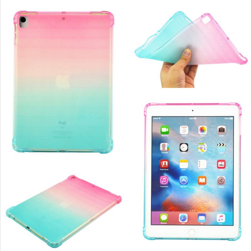 Hoesje voor iPad 10.2" (2019) (2020) Geel Roze Kleurverloop