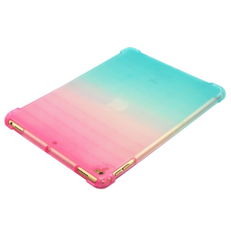 Hoesje voor iPad 10.2" (2019) (2020) Geel Roze Siliconen Verloopkleuren