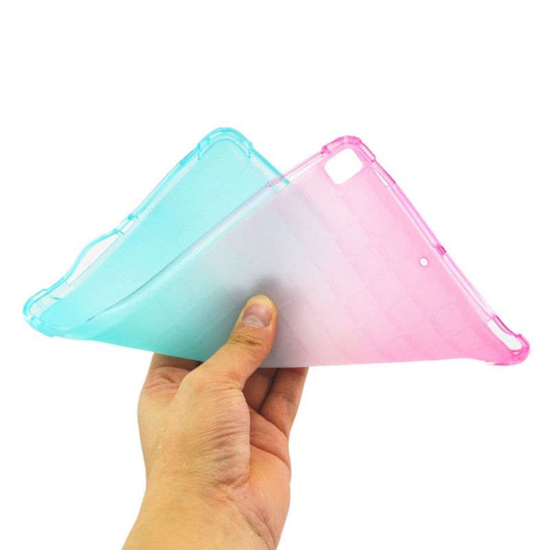 Hoesje voor iPad 10.2" (2019) (2020) Geel Roze Siliconen Verloopkleuren