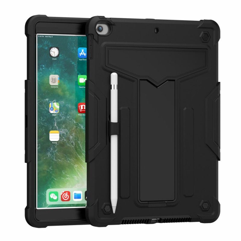 Hoesje voor iPad 10.2" (2019) (2020) Grijs Zwart Resistente Opvouwbare Steun