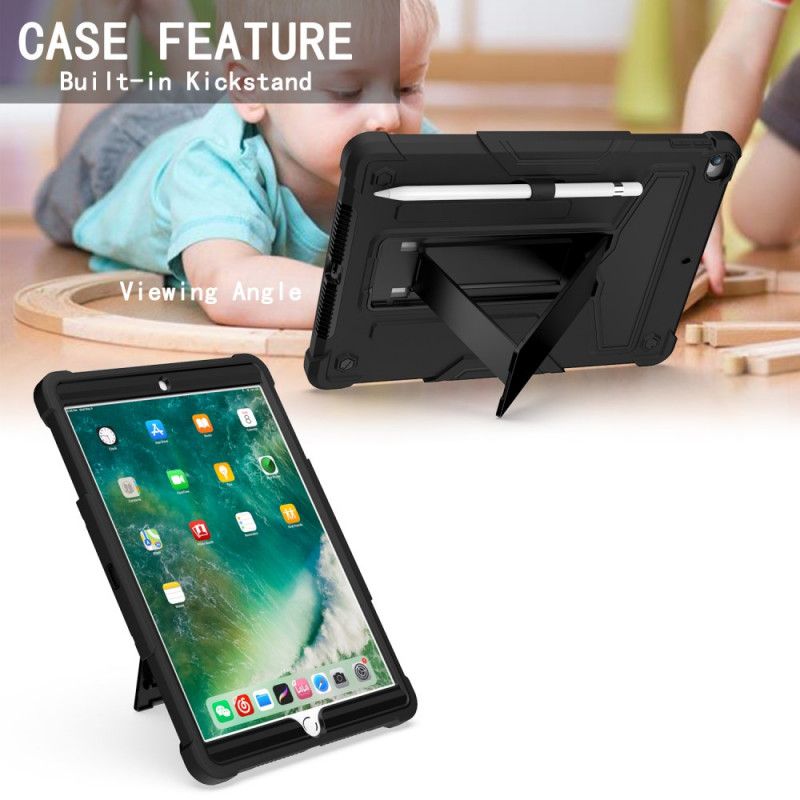 Hoesje voor iPad 10.2" (2019) (2020) Grijs Zwart Resistente Opvouwbare Steun