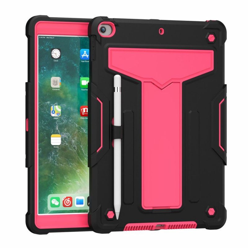 Hoesje voor iPad 10.2" (2019) (2020) Grijs Zwart Resistente Opvouwbare Steun
