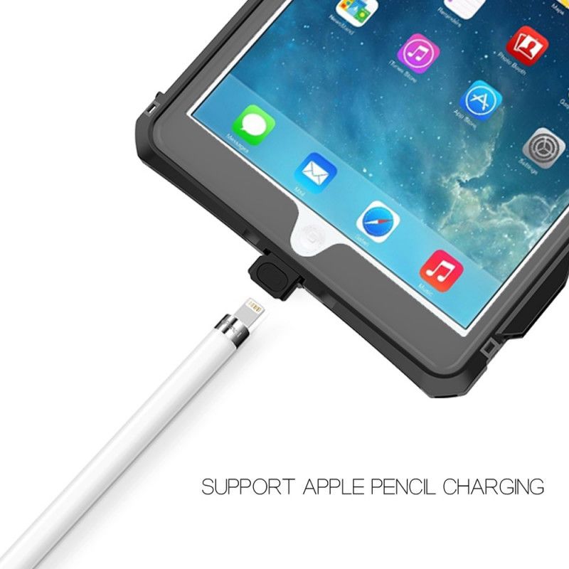Hoesje voor iPad 10.2" (2019) (2020) Transparant Zwart Waterdicht