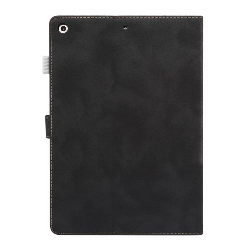 Leren Hoesje iPad 10.2" (2019) (2020) Donkerbruin Zwart Telefoonhoesje Imitatieleer Enkay