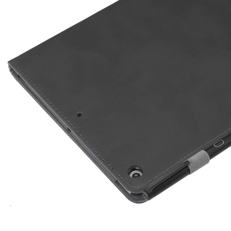Leren Hoesje iPad 10.2" (2019) (2020) Donkerbruin Zwart Telefoonhoesje Imitatieleer Enkay