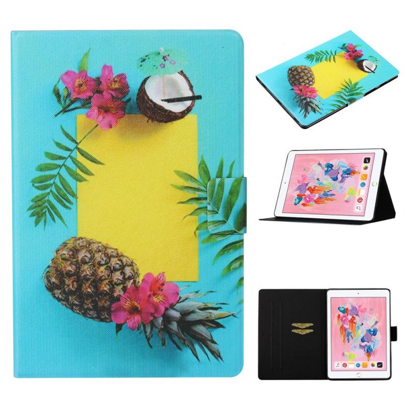 Leren Hoesje iPad 10.2" (2019) (2020) Exotisch Fruit