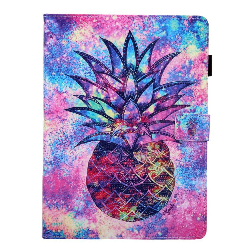 Leren Hoesje iPad 10.2" (2019) (2020) Funky Ananas