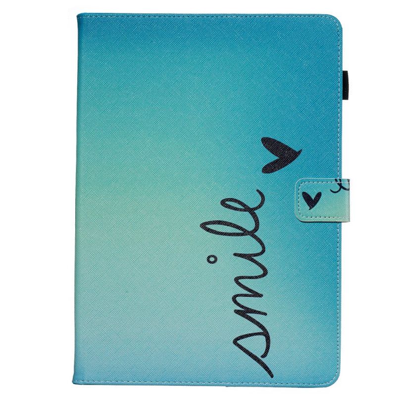 Leren Hoesje iPad 10.2" (2019) (2020) Glimlach