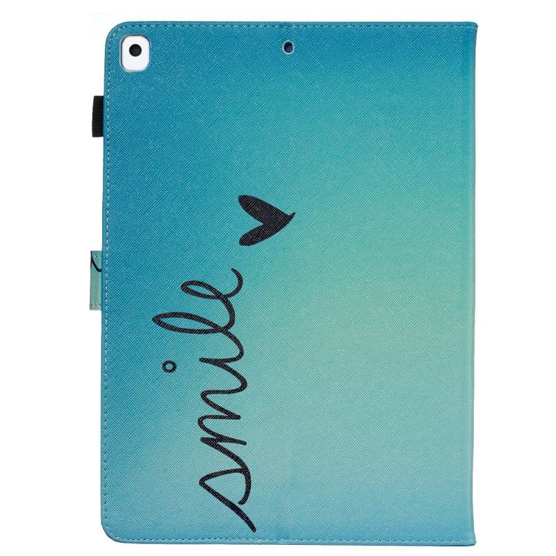 Leren Hoesje iPad 10.2" (2019) (2020) Glimlach