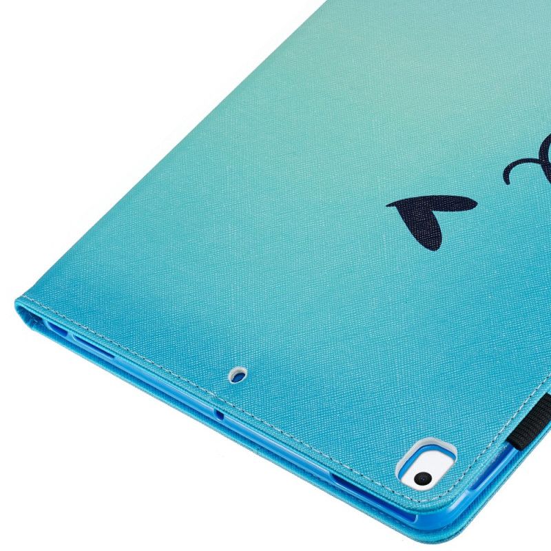 Leren Hoesje iPad 10.2" (2019) (2020) Glimlach