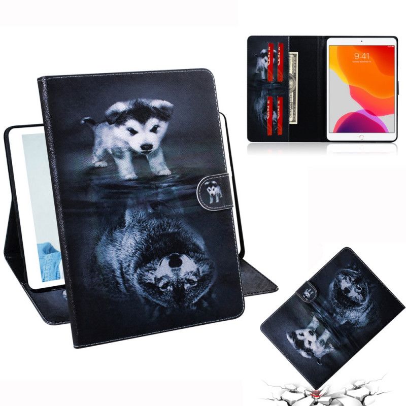 Leren Hoesje iPad 10.2" (2019) (2020) Kleine Hond