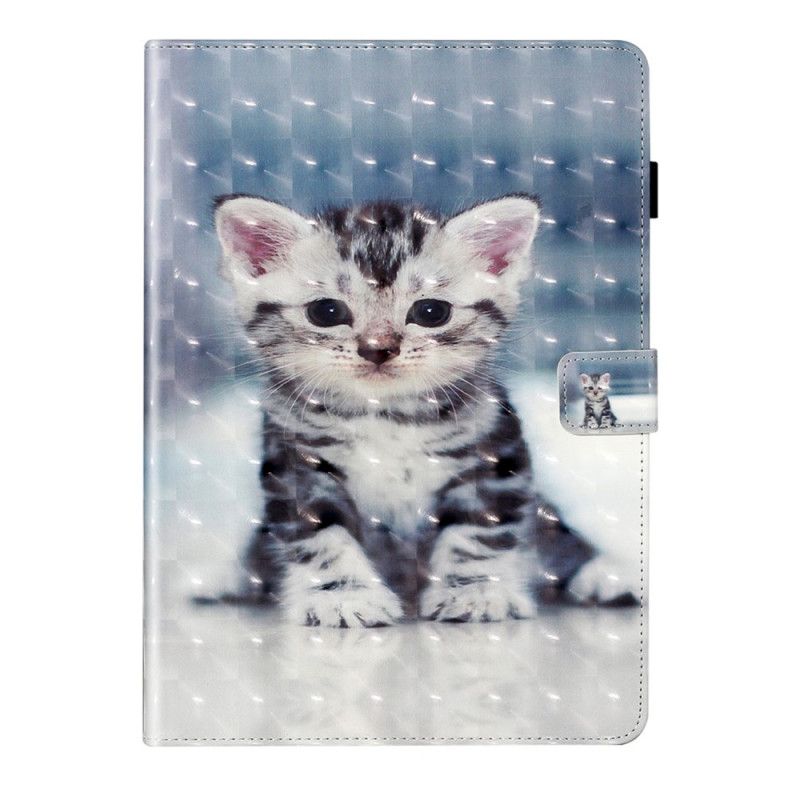 Leren Hoesje iPad 10.2" (2019) (2020) Lichtvlek Kitten