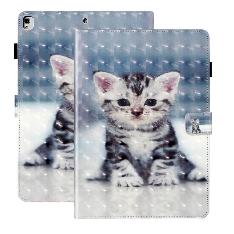 Leren Hoesje iPad 10.2" (2019) (2020) Lichtvlek Kitten
