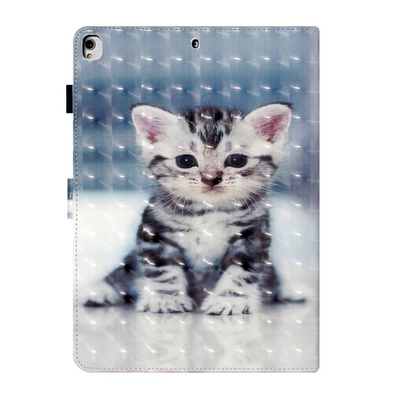 Leren Hoesje iPad 10.2" (2019) (2020) Lichtvlek Kitten
