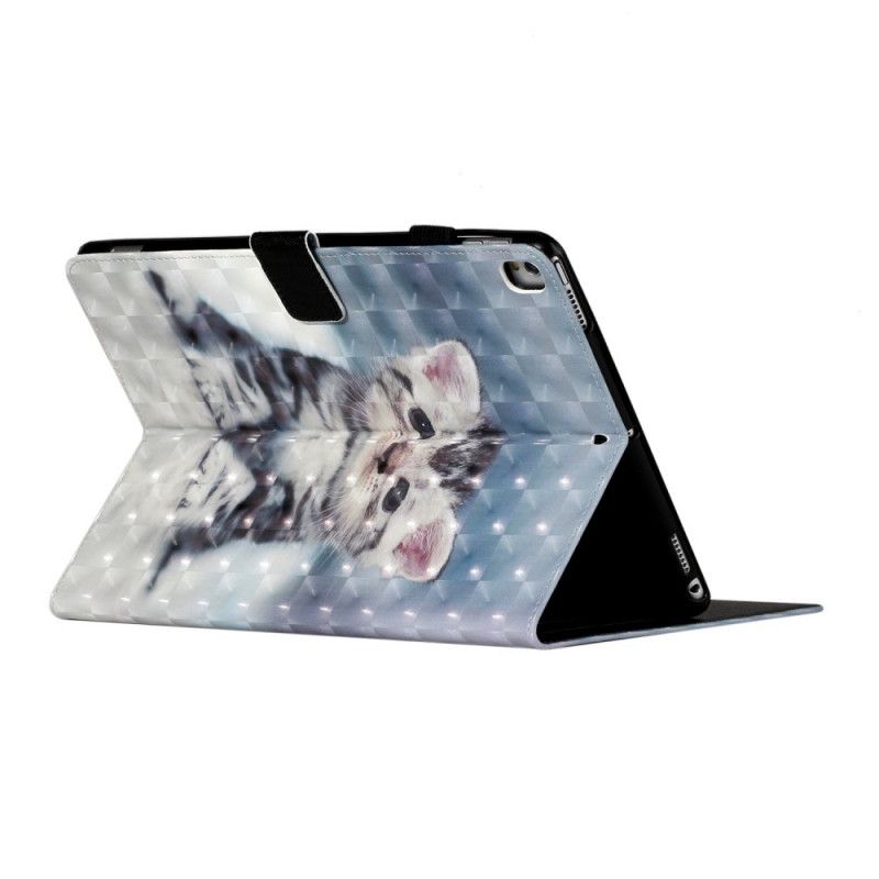 Leren Hoesje iPad 10.2" (2019) (2020) Lichtvlek Kitten