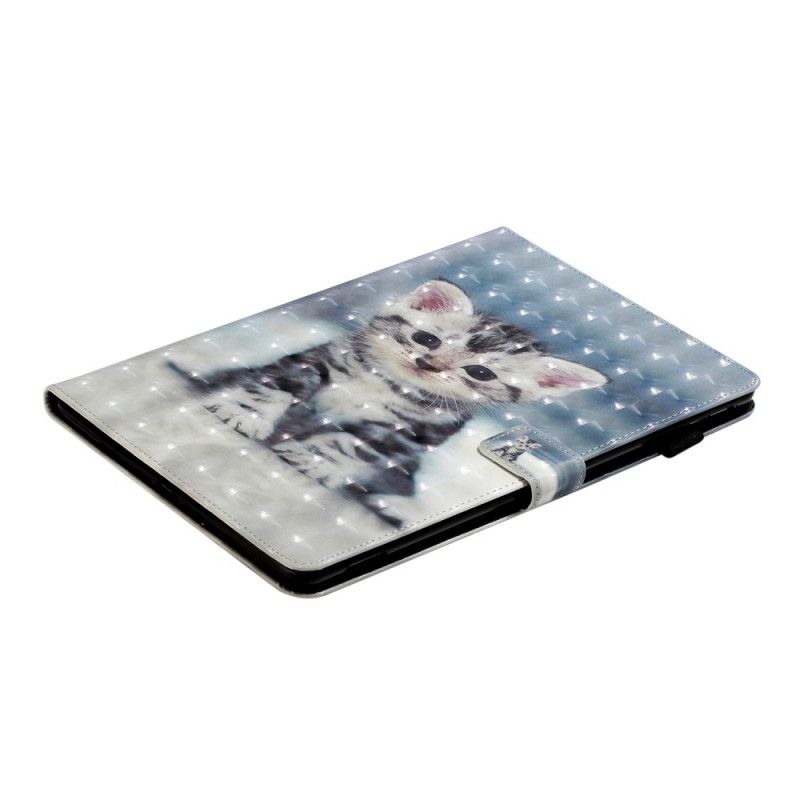 Leren Hoesje iPad 10.2" (2019) (2020) Lichtvlek Kitten