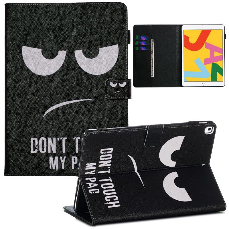 Leren Hoesje iPad 10.2" (2019) (2020) Raak Mijn Pad Niet Aan