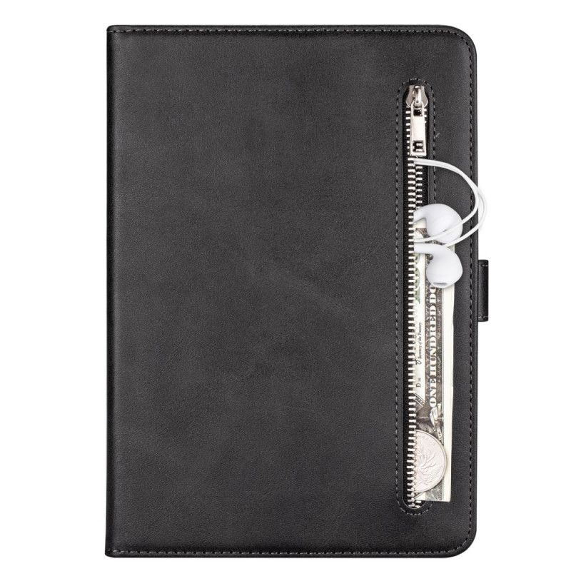 Leren Hoesje iPad 10.2" (2019) (2020) Rood Zwart Portemonnee