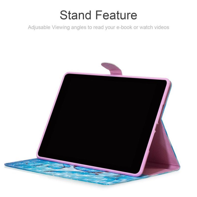 Leren Hoesje iPad 10.2" (2019) (2020) Spotlichtvlinders
