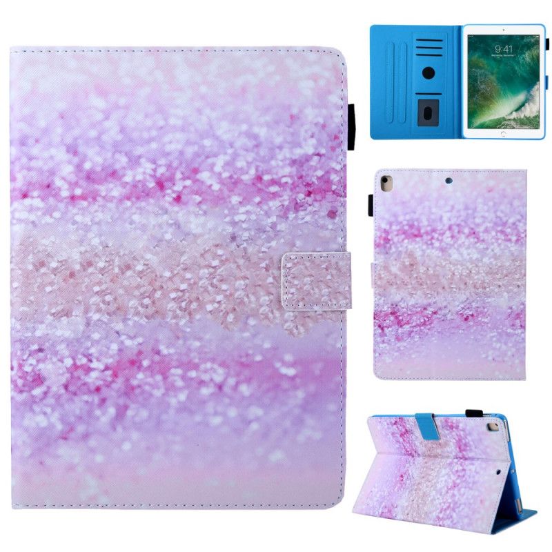 Leren Hoesje iPad 10.2" (2019) (2020) Telefoonhoesje Glitterontwerp