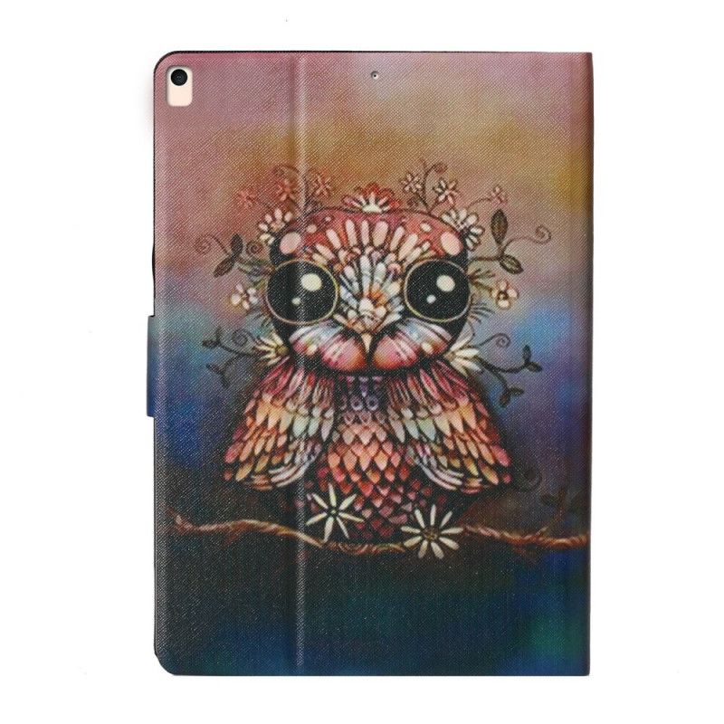 Leren Hoesje voor iPad 10.2" (2019) (2020) Artistieke Uil