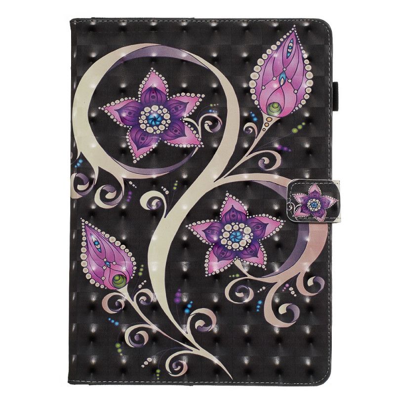 Leren Hoesje voor iPad 10.2" (2019) (2020) Bloemen