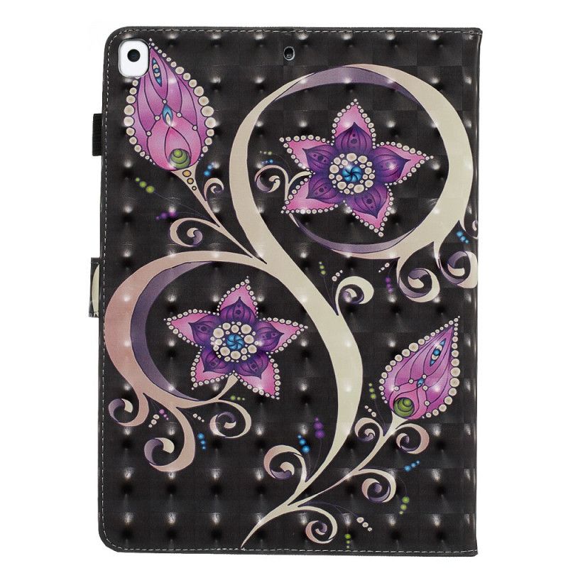 Leren Hoesje voor iPad 10.2" (2019) (2020) Bloemen