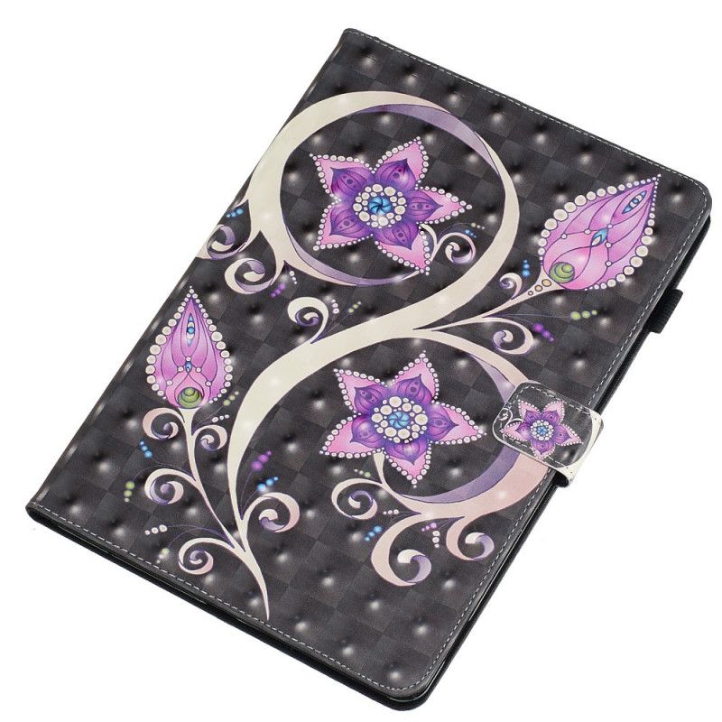 Leren Hoesje voor iPad 10.2" (2019) (2020) Bloemen