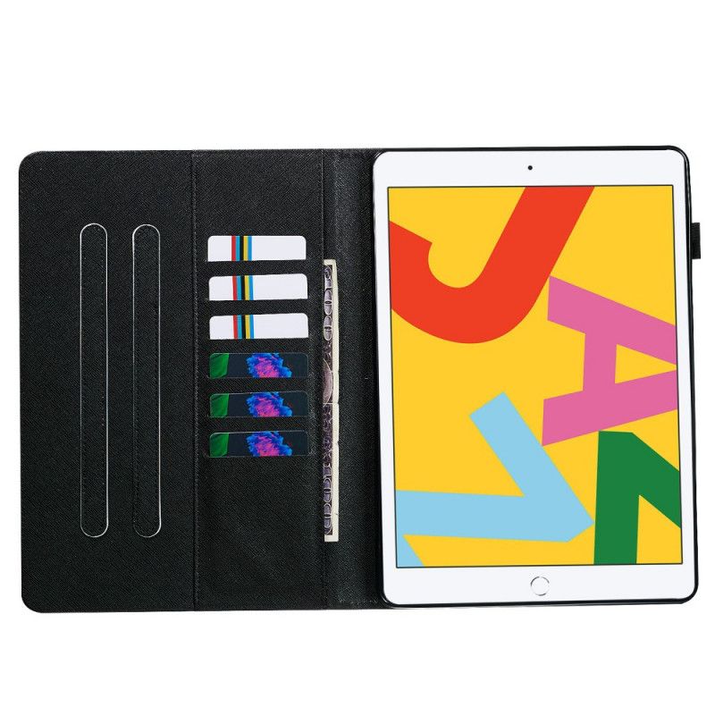 Leren Hoesje voor iPad 10.2" (2019) (2020) Bloemen