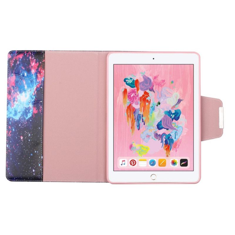 Leren Hoesje voor iPad 10.2" (2019) (2020) Kosmische Lucht