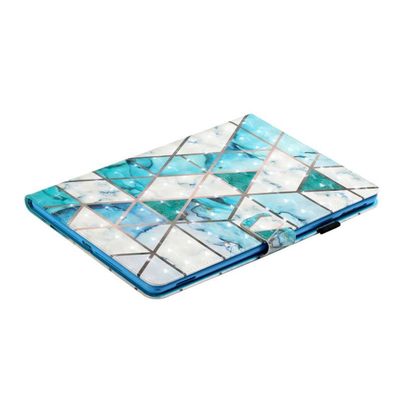 Leren Hoesje voor iPad 10.2" (2019) (2020) Lichtvlek Marmer