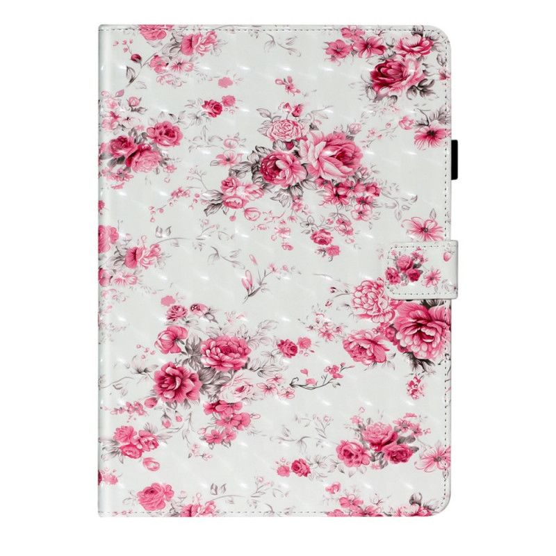 Leren Hoesje voor iPad 10.2" (2019) (2020) Lichtvlek Vrijheidsbloemen