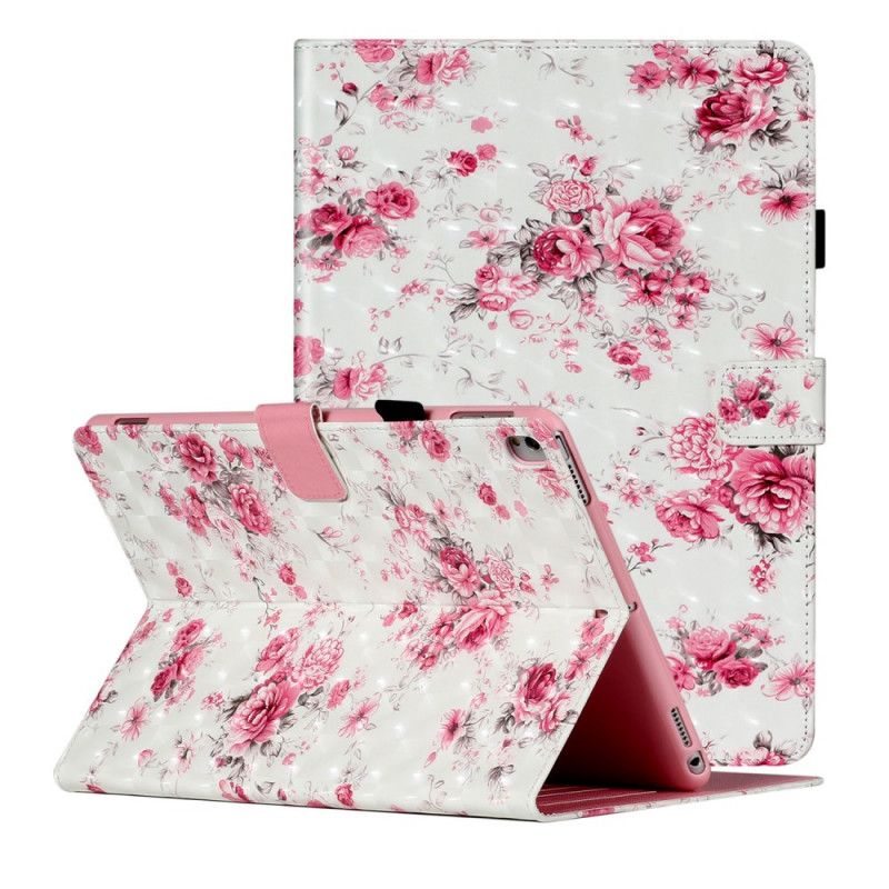 Leren Hoesje voor iPad 10.2" (2019) (2020) Lichtvlek Vrijheidsbloemen