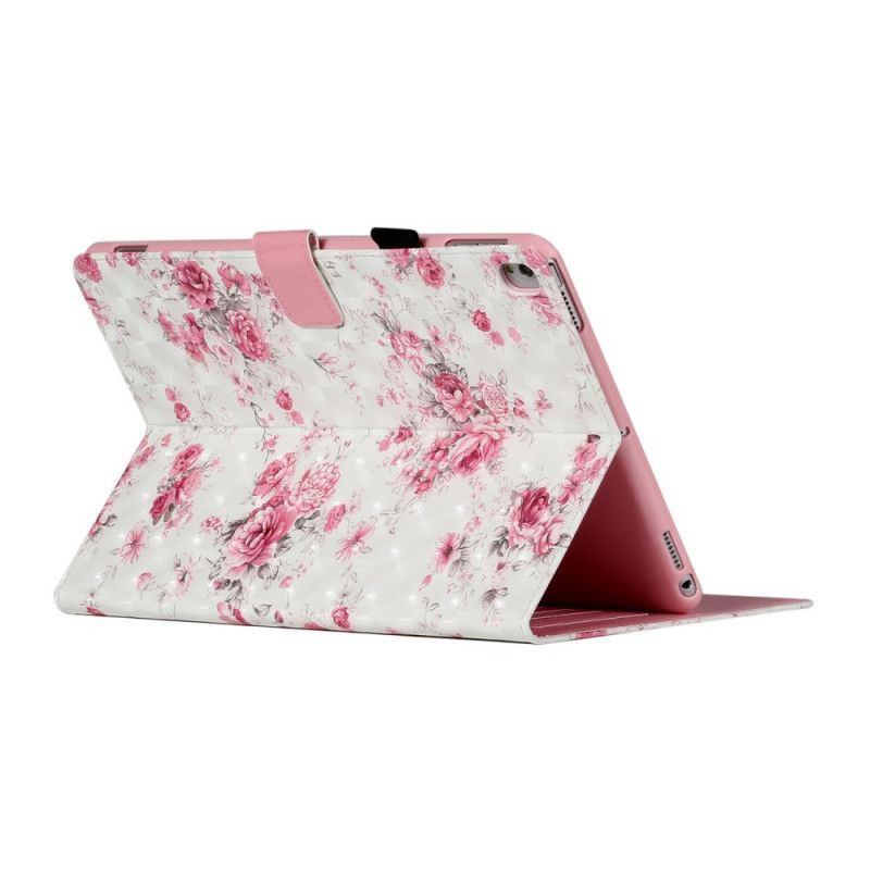 Leren Hoesje voor iPad 10.2" (2019) (2020) Lichtvlek Vrijheidsbloemen