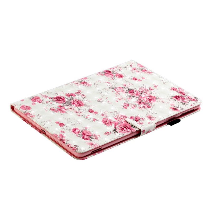 Leren Hoesje voor iPad 10.2" (2019) (2020) Lichtvlek Vrijheidsbloemen