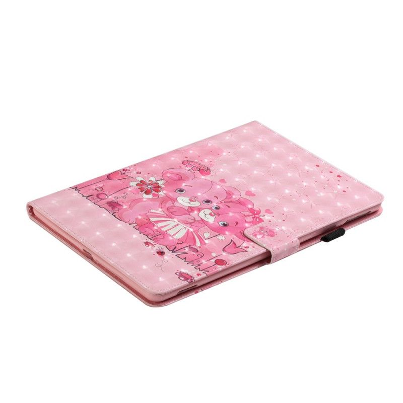Leren Hoesje voor iPad 10.2" (2019) (2020) Lichtvlek Welpen