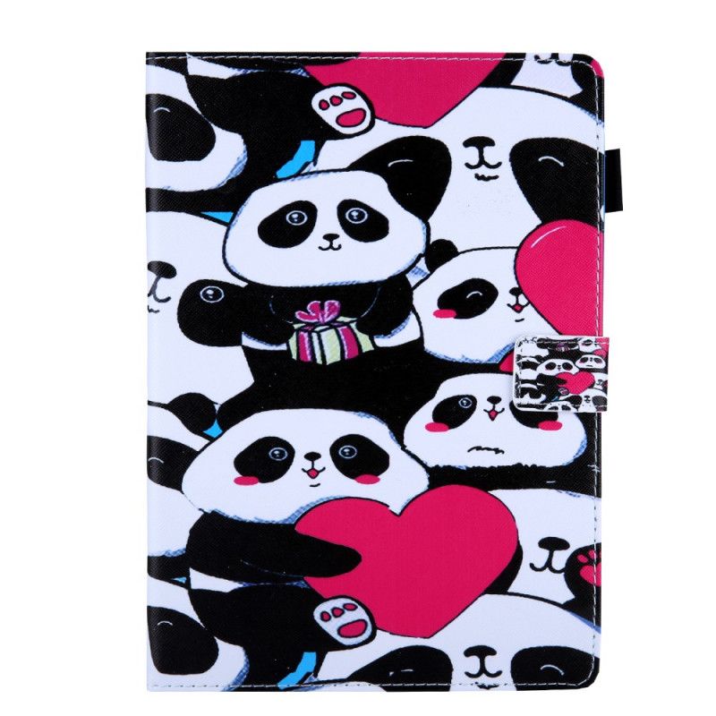 Leren Hoesje voor iPad 10.2" (2019) (2020) Meerdere Panda'S
