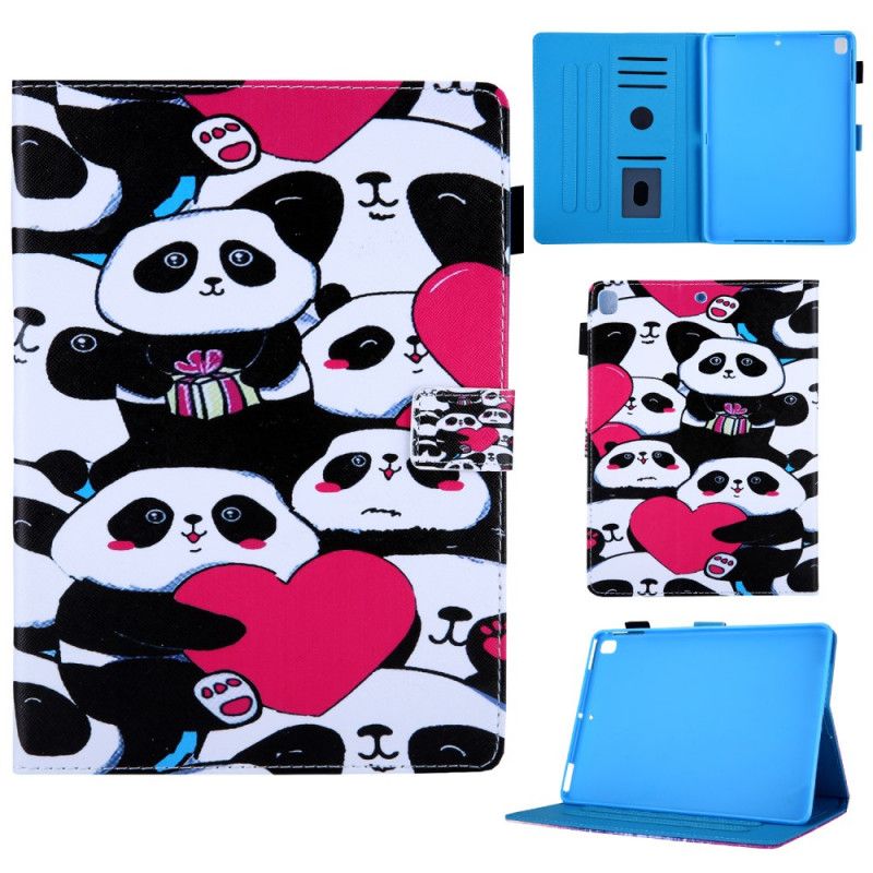 Leren Hoesje voor iPad 10.2" (2019) (2020) Meerdere Panda'S