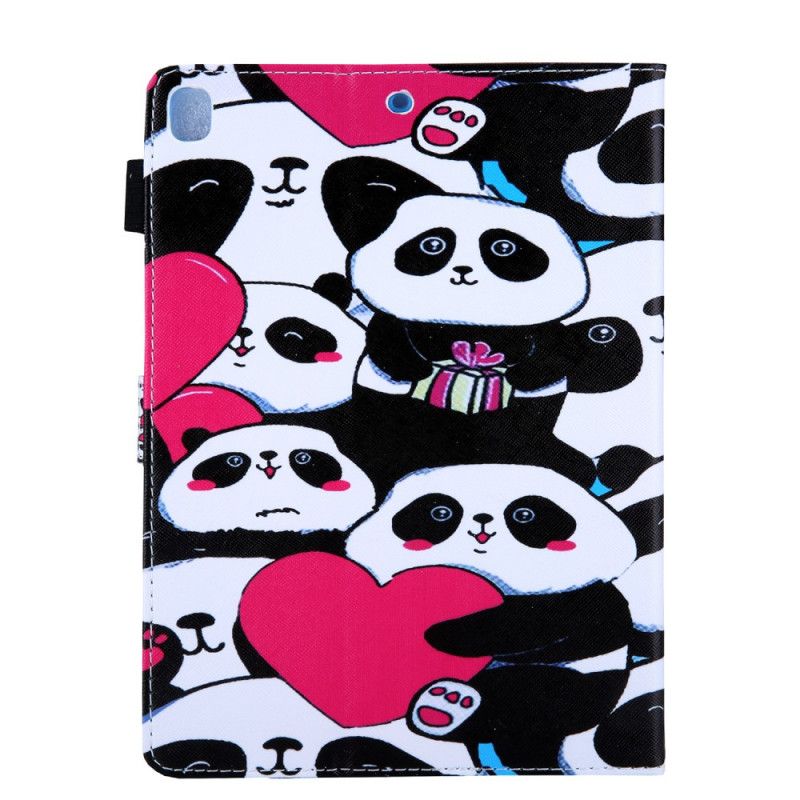 Leren Hoesje voor iPad 10.2" (2019) (2020) Meerdere Panda'S